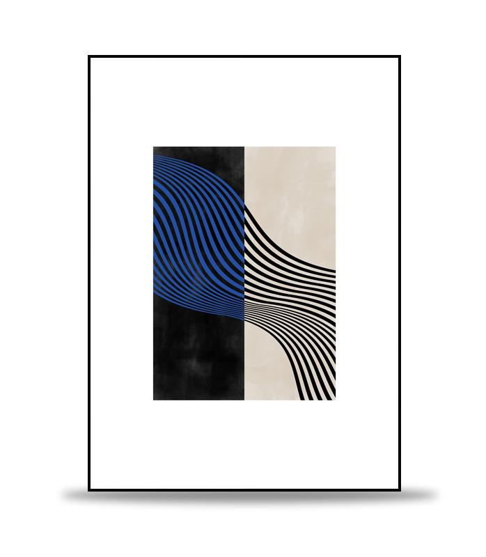 Blaue Wellen no.1 Poster