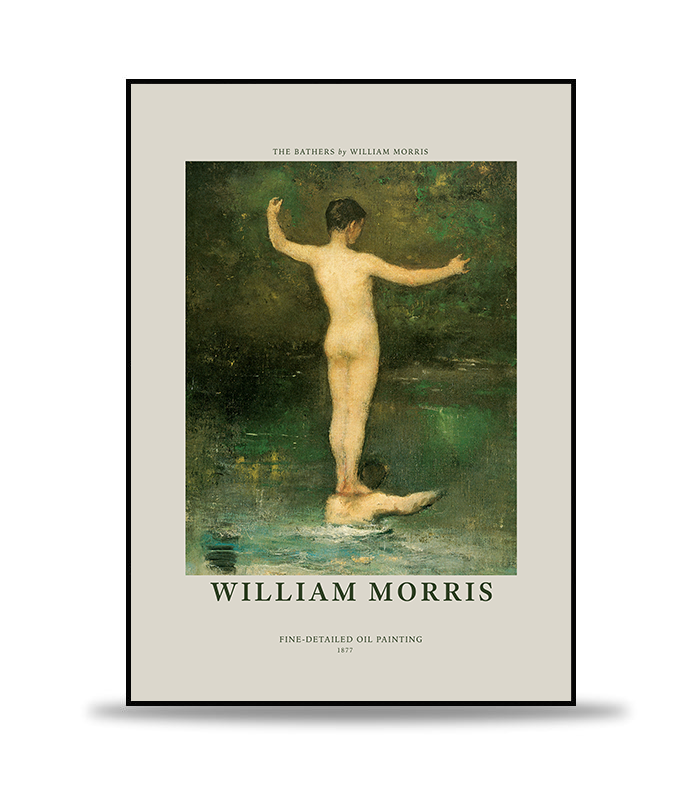 William Morris - The Bathers Poster