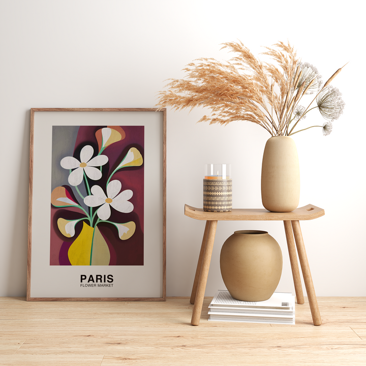 Paris Flower Market Poster