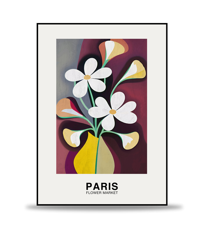 Paris Flower Market Poster