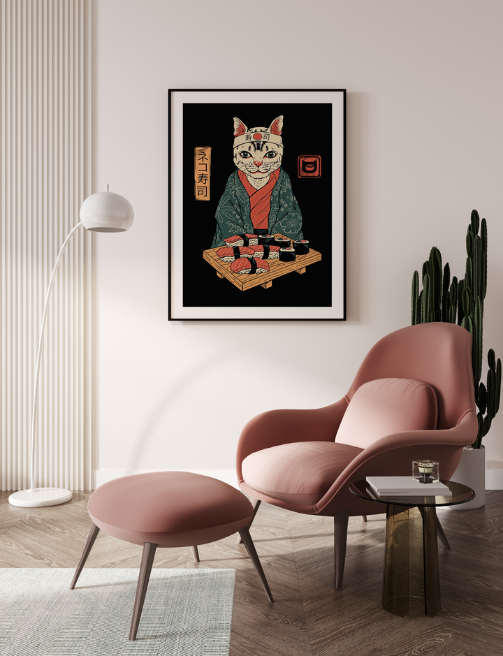 Sushi Cat Poster