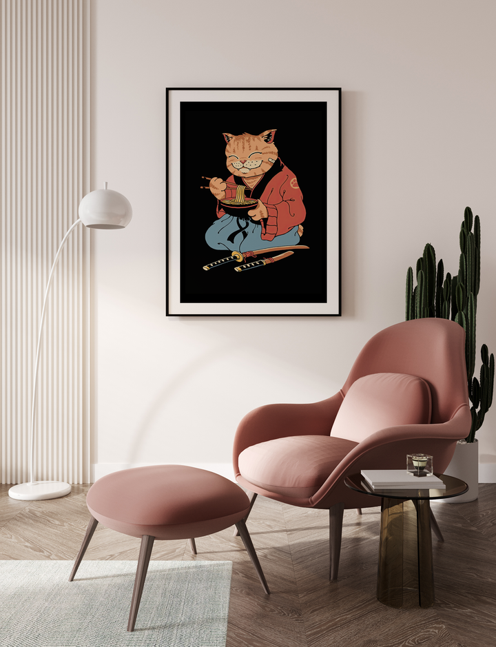 Noodle Cat Poster