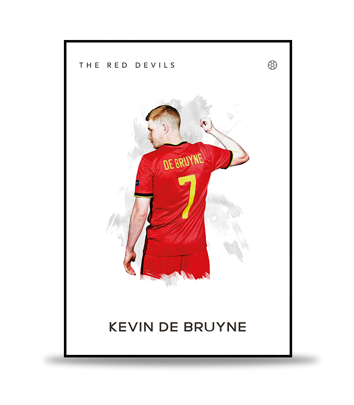 Kevin De Bruyne Fotboll Poster