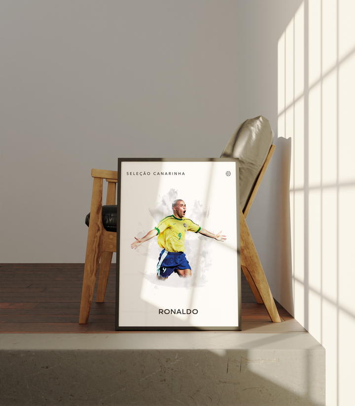 Ronaldo (R9) Brazil Fotboll Poster