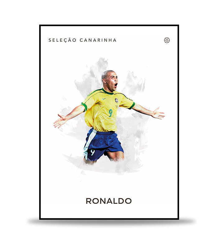 Ronaldo (R9) Brazil Fotboll Poster