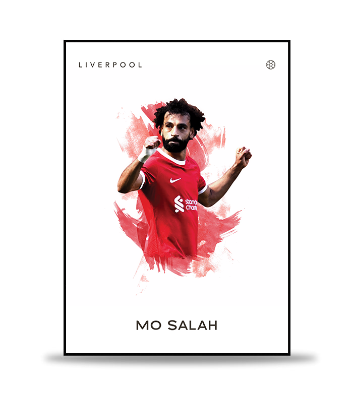 Mo Salah no.2 Fotboll Poster