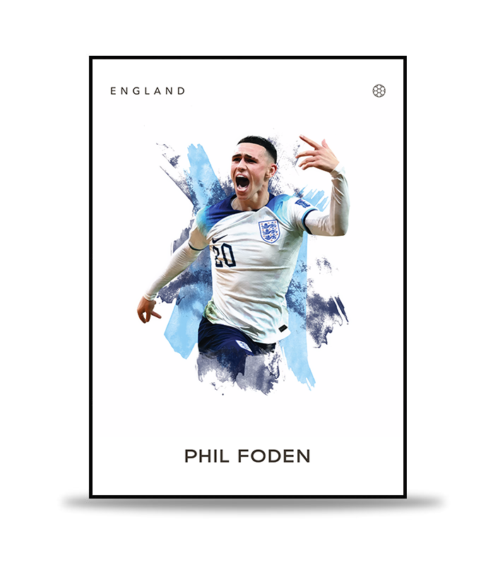 Phil Foden no.2 Fotboll Poster