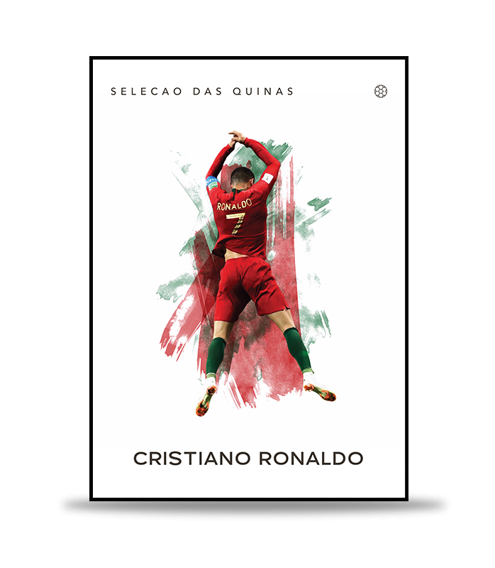 Cristiano Ronaldo no.4 Fotboll Poster