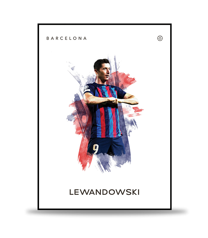 Lewandowski Fotboll Poster