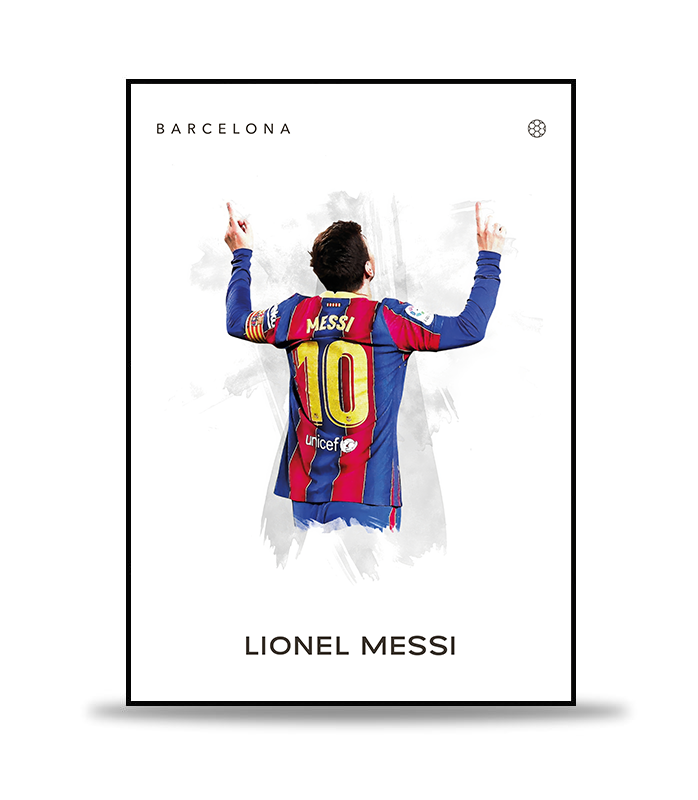 Lionel Messi no.3 Fotboll Poster