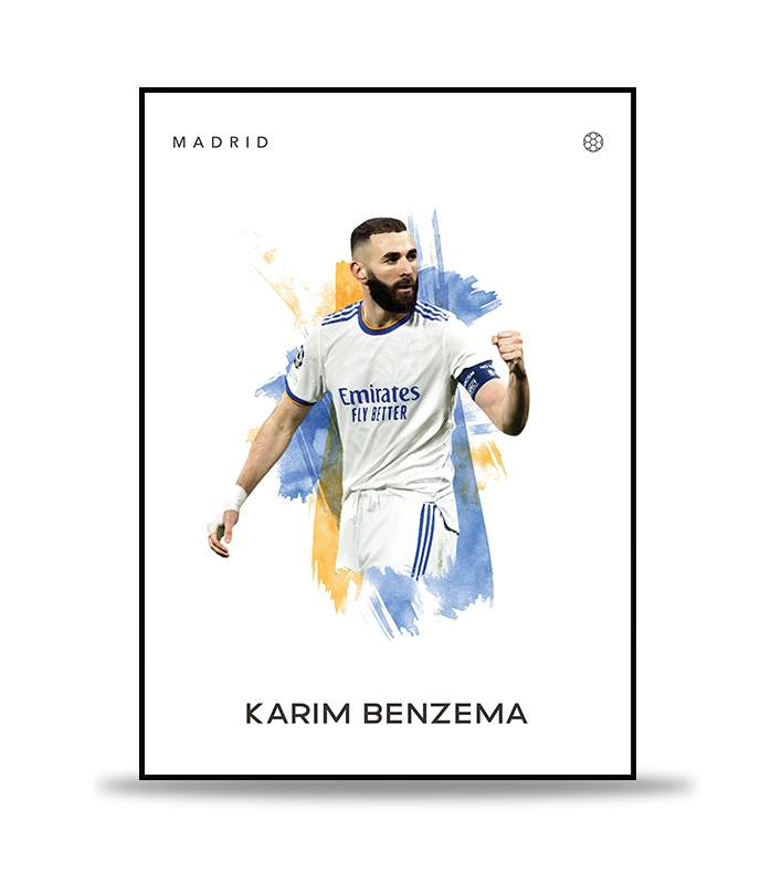 Benzema no.2 Fotboll Poster