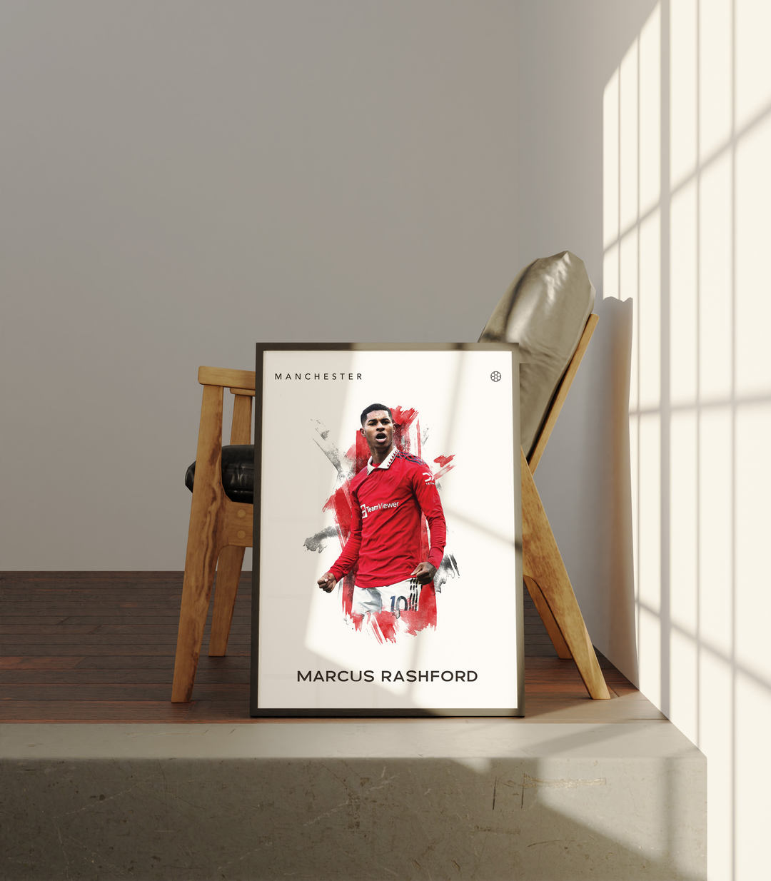 Marcus Rashford Fotboll Poster