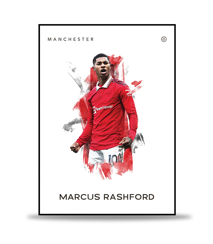 Marcus Rashford Fotboll Poster