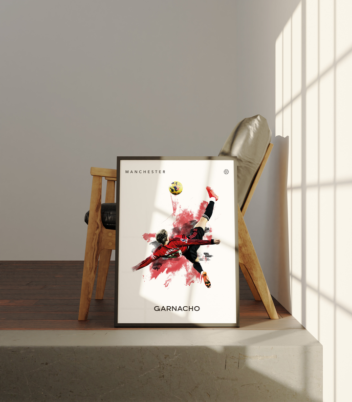 Alejandro Garnacho Fotboll Poster