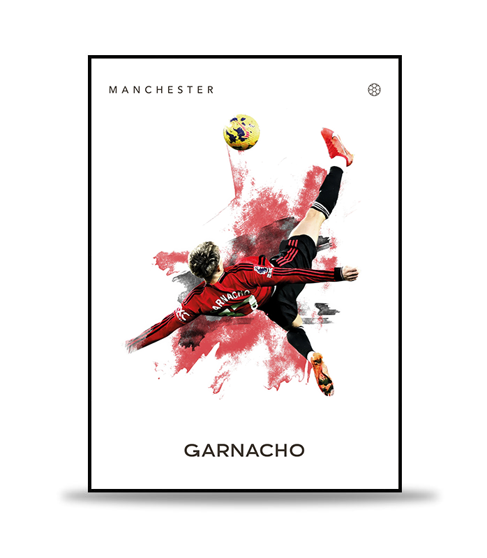 Alejandro Garnacho Fotboll Poster