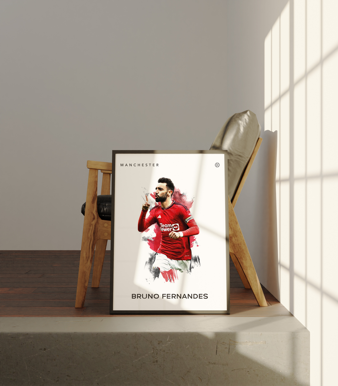 Bruno Fernandes Fotboll Poster