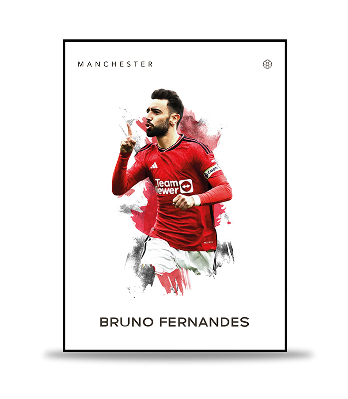 Bruno Fernandes Fotboll Poster