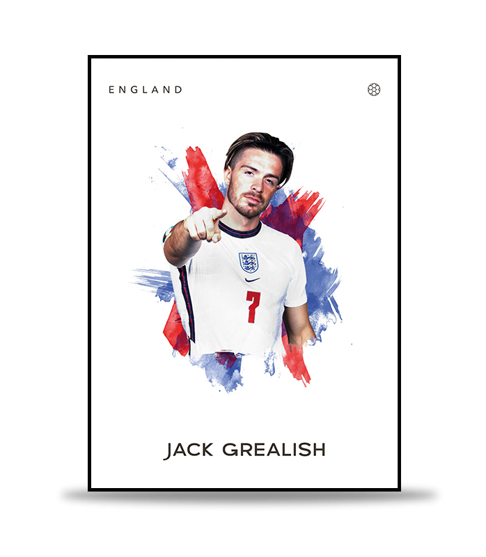 Jack Grealish Fotboll Poster