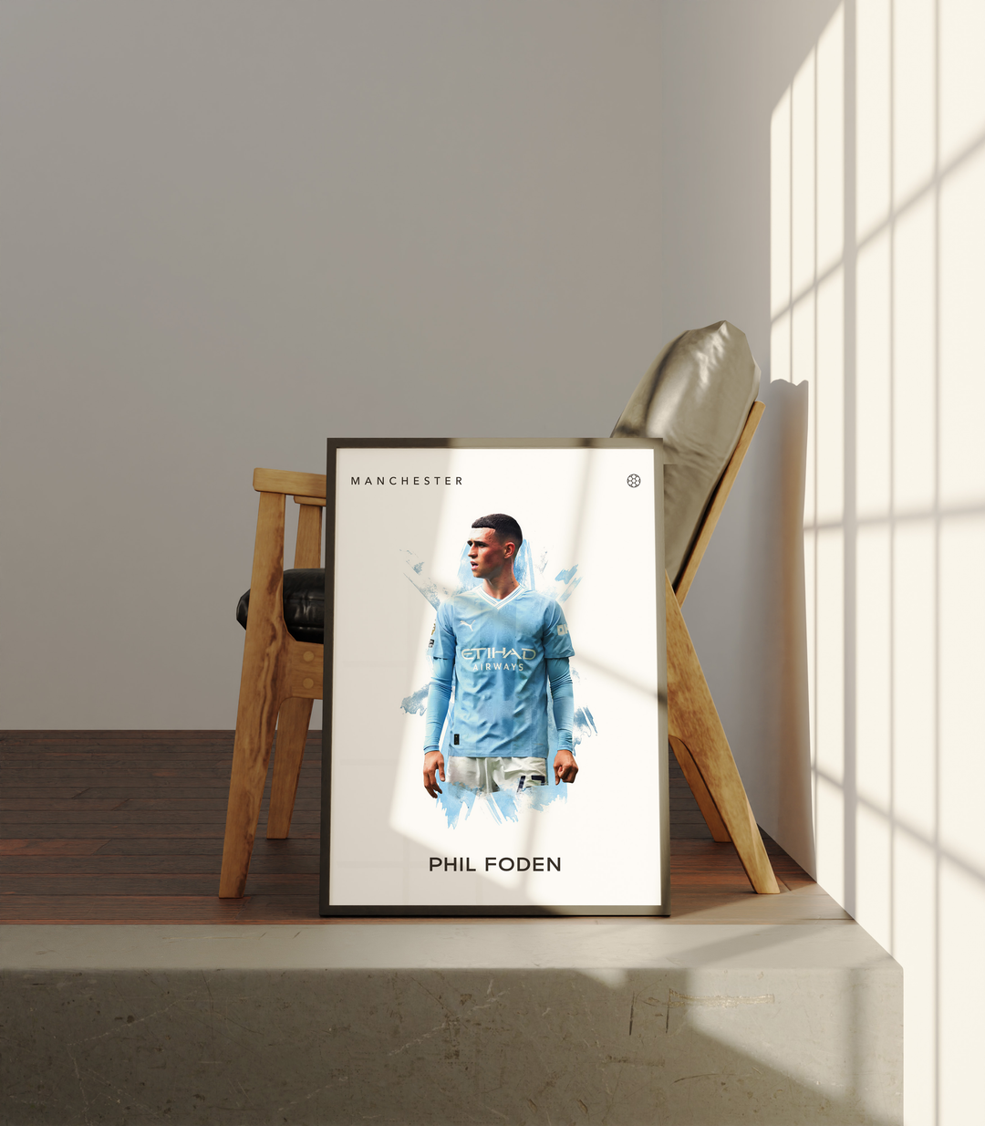 Phil Foden Fotboll Poster