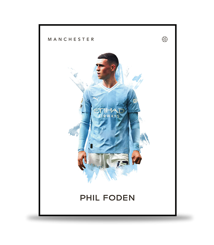 Phil Foden Fotboll Poster