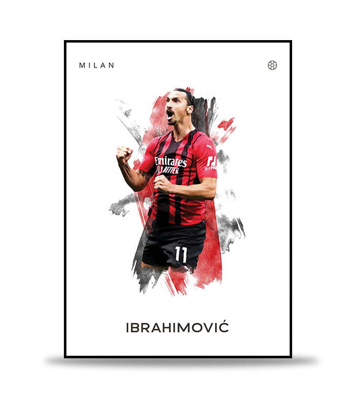 Zlatan Ibrahimović Fotboll Poster