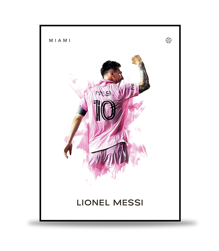 Lionel Messi no.4 Fotboll Poster