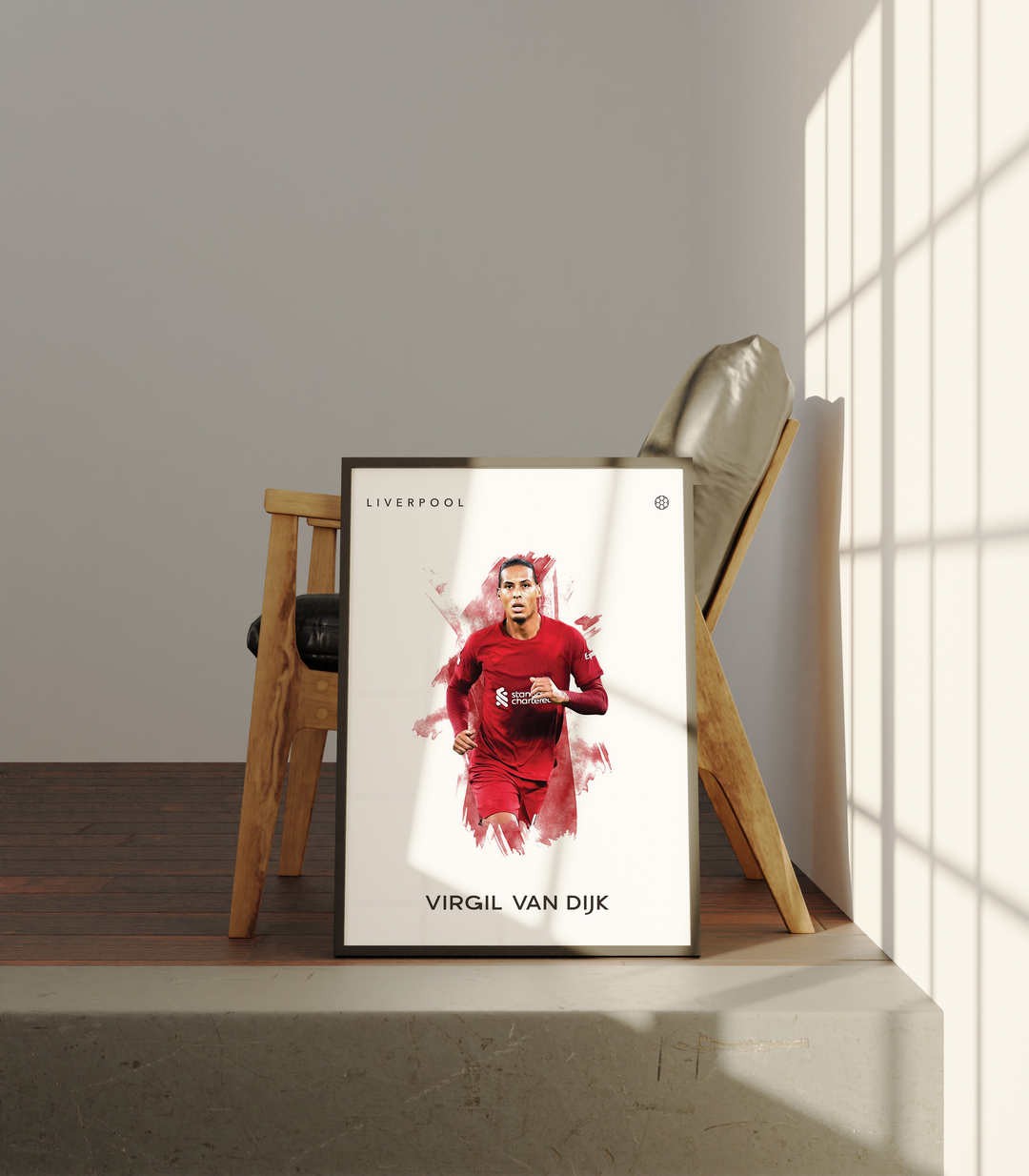 Virgil Van Dijk no.2 Fotboll Poster