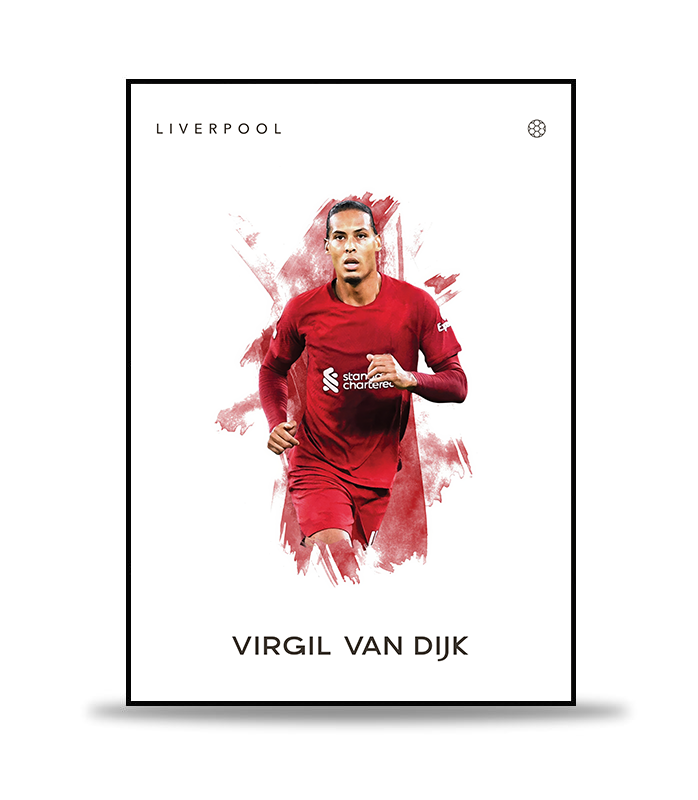 Virgil Van Dijk no.2 Fotboll Poster