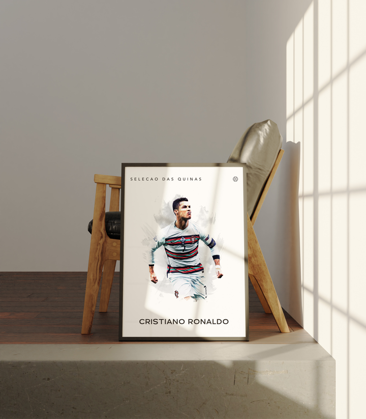 Cristiano Ronaldo no.3 Fotboll Poster