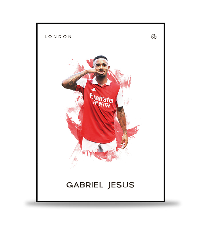 Gabriel Jesus Fotboll Poster