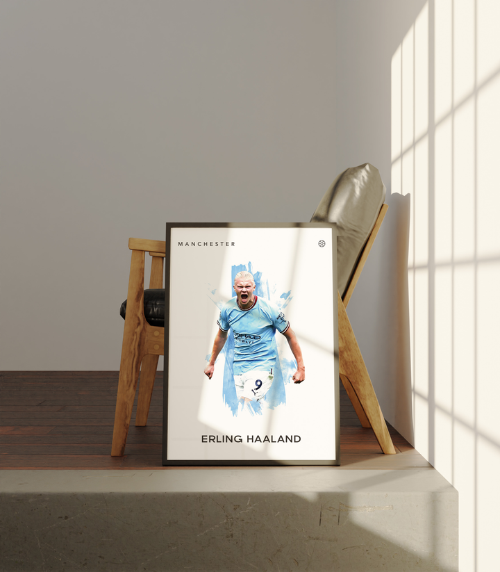 Erling Haaland no.1 Fotboll Poster