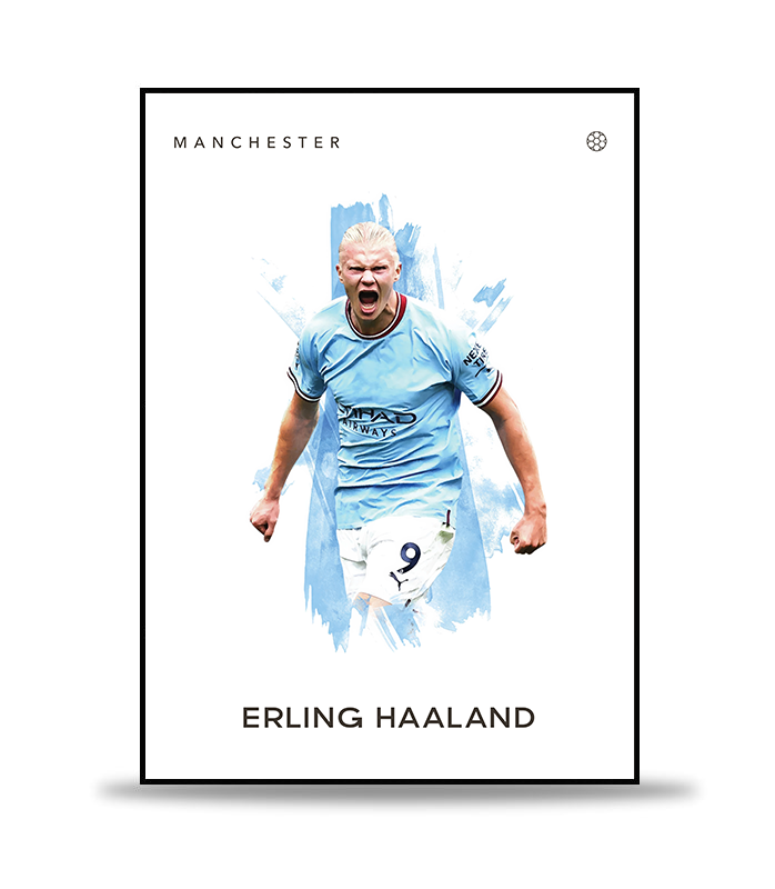 Erling Haaland no.1 Fotboll Poster