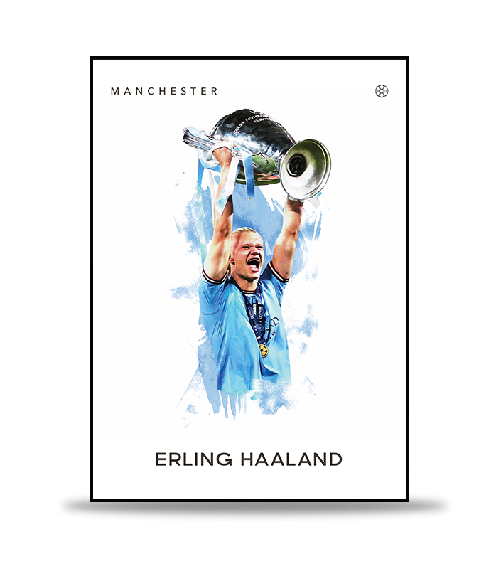 Erling Haaland no.2 Fotboll Poster