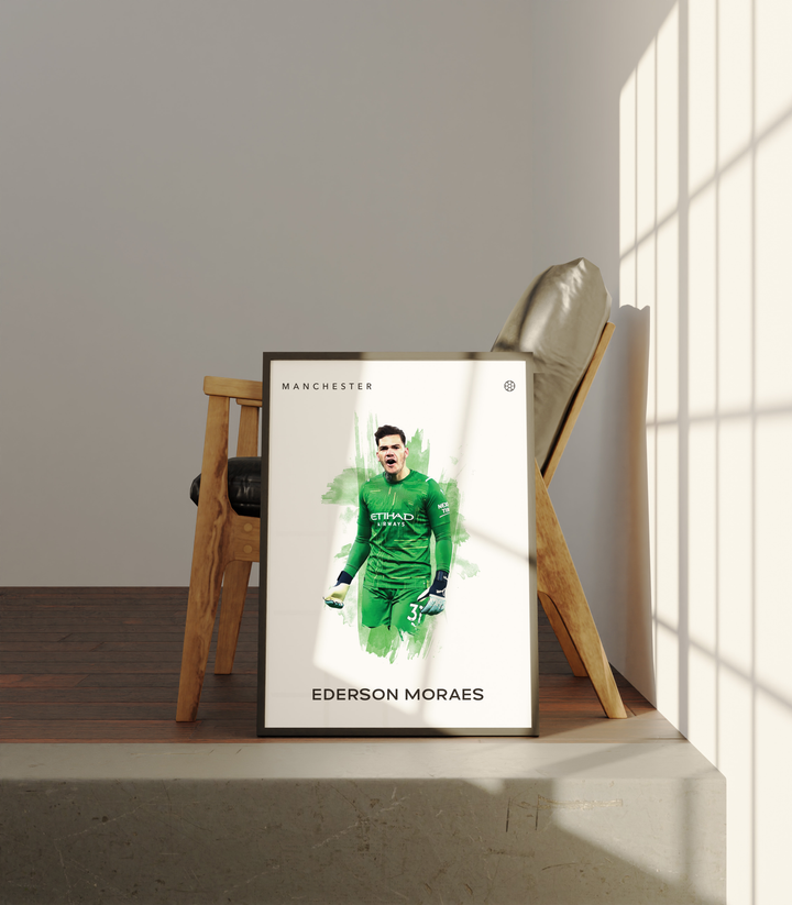 Ederson Moraes Fotboll Poster