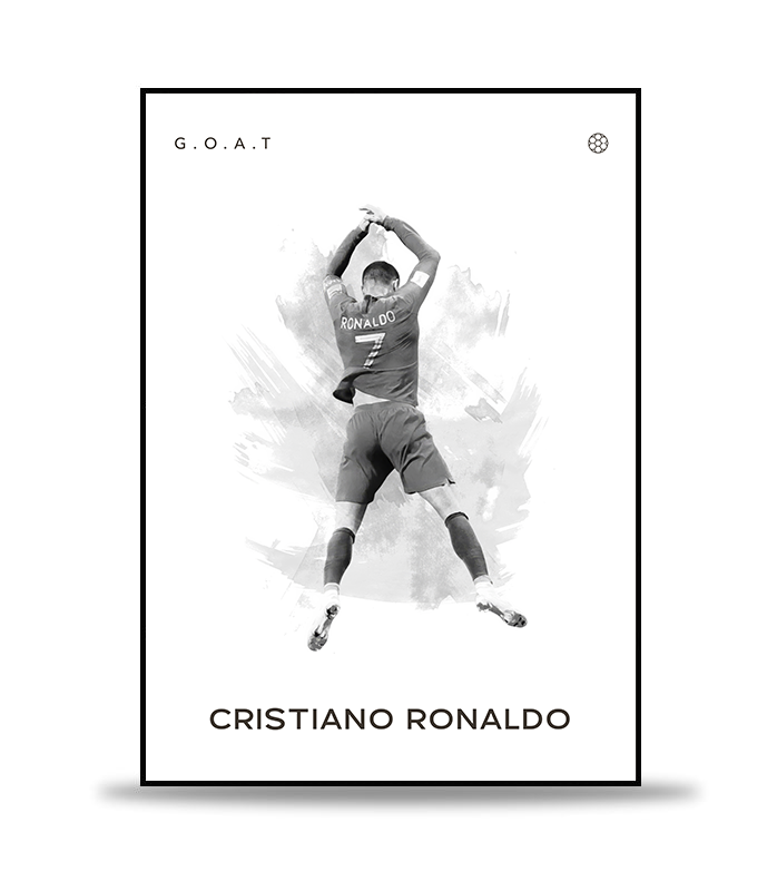 Cristiano Ronaldo G.O.A.T Fotboll Poster