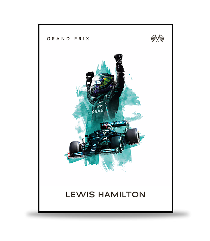 Lewis Hamilton F1 Poster