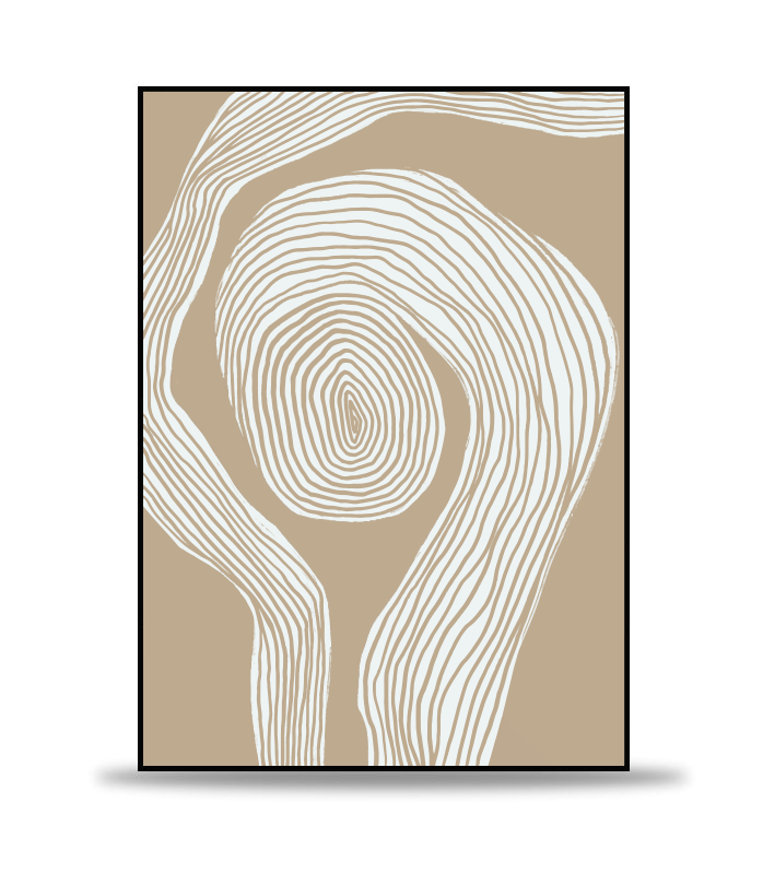 Beige Scandinave no.3 Poster