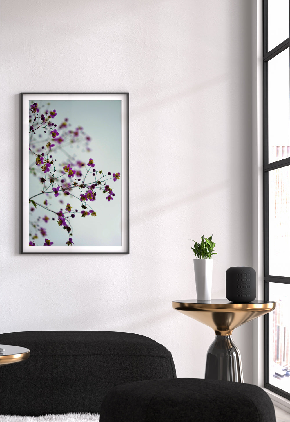 Lightpurple Flowers Poster