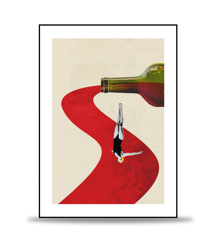 Swim In Wine Poster