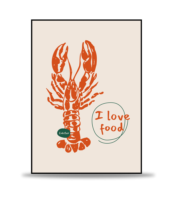 I Love Food Poster