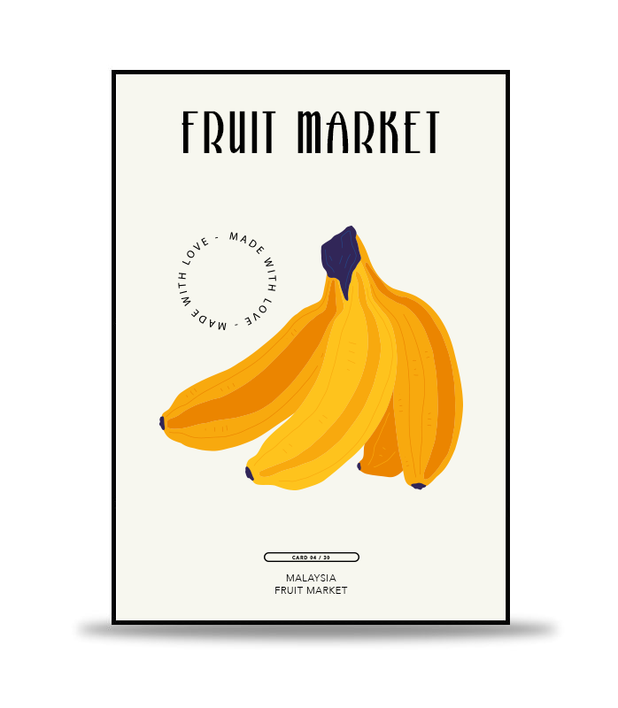 Malaysia Fruit Market Poster