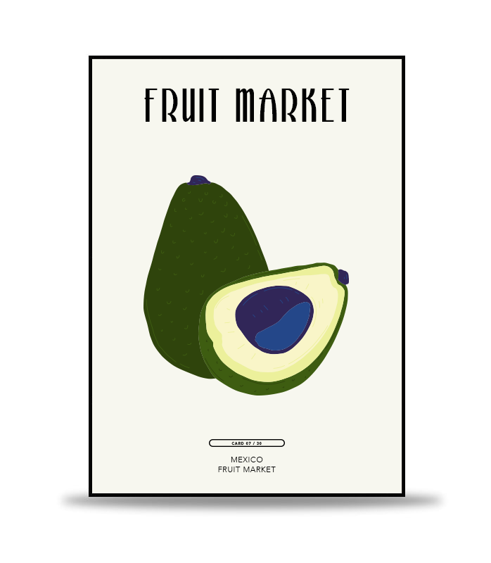 Mexico Fruit Market no.2 Poster