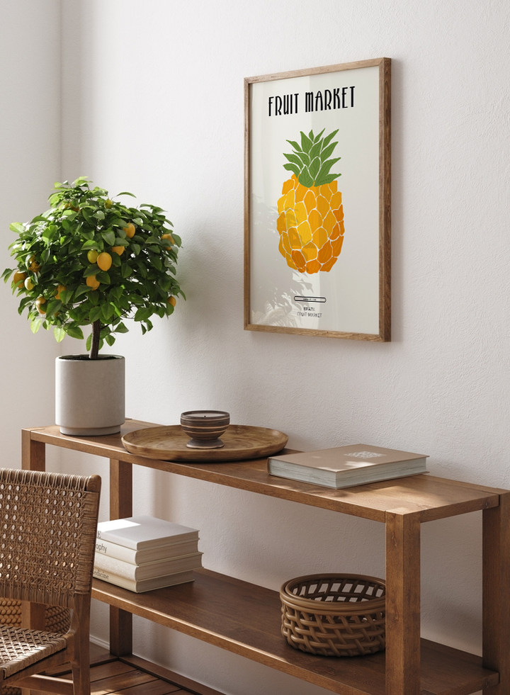 Brazil Fruit Market Poster