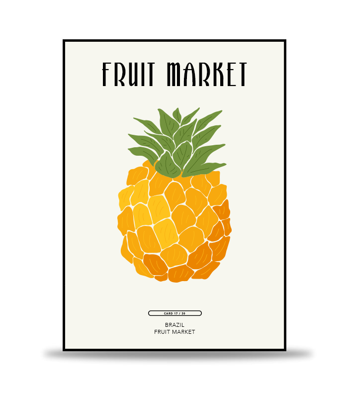 Brazil Fruit Market Poster