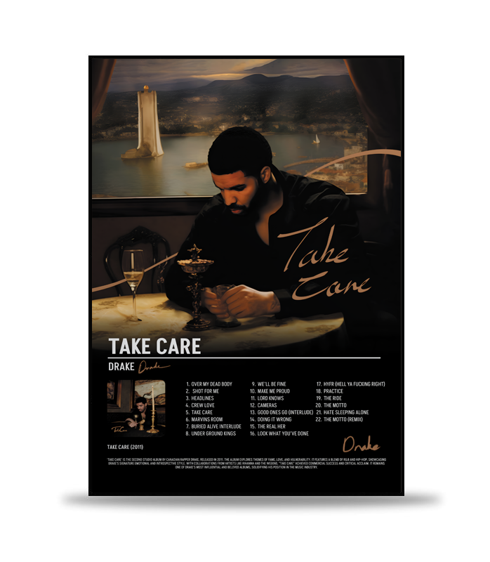 Drake (Take Care) Album Poster