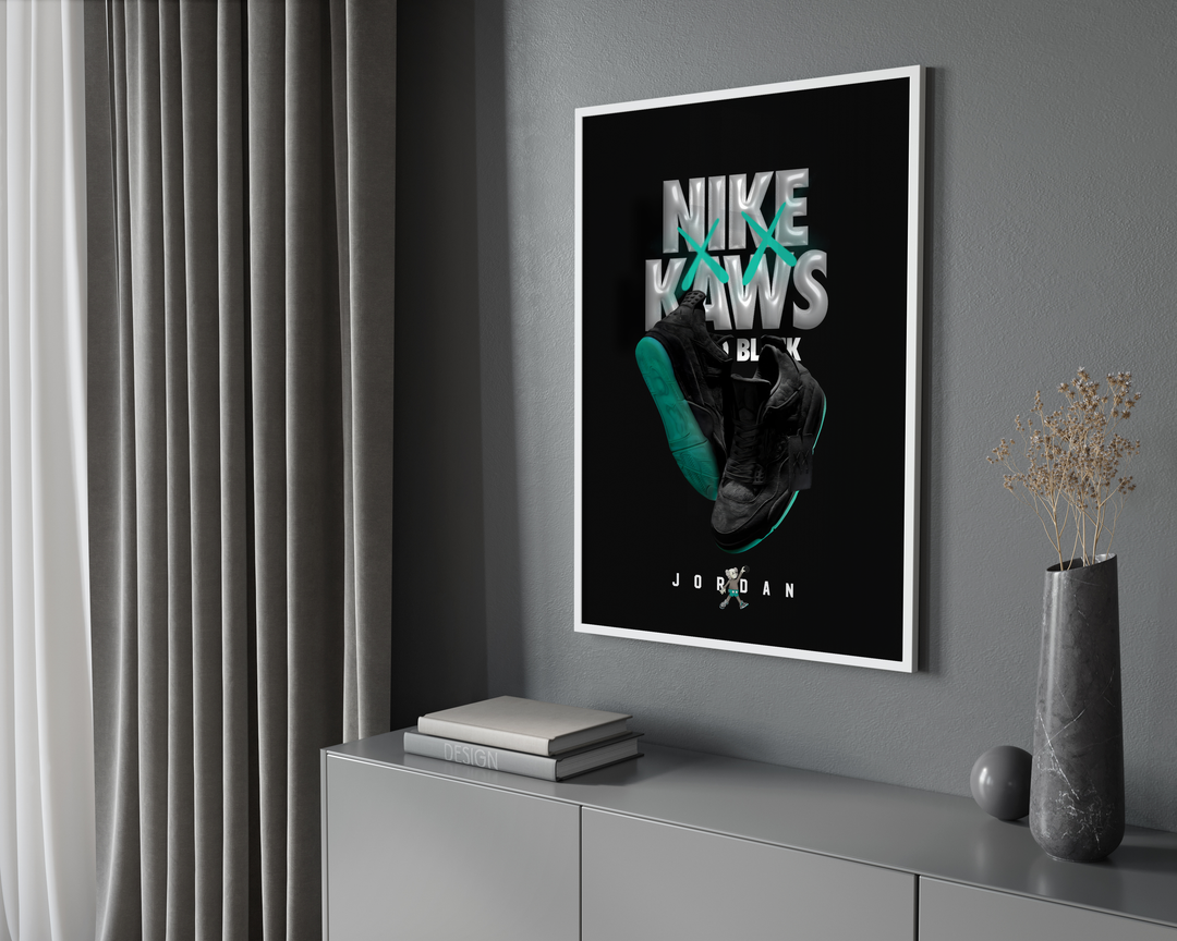 KAWS x Nike Jordans Poster