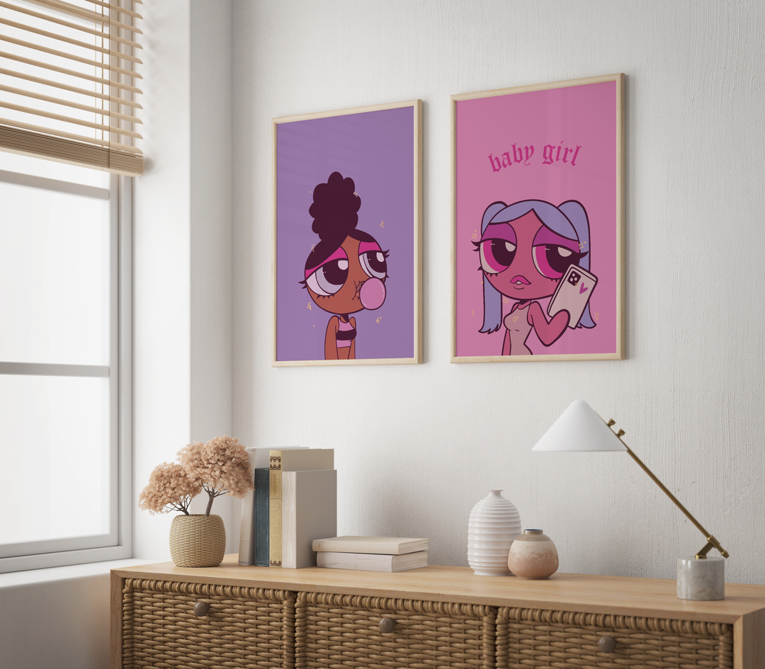 Purple Powerpuff Poster