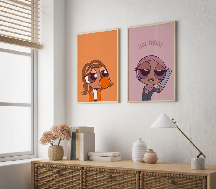 Orange Powerpuff Poster