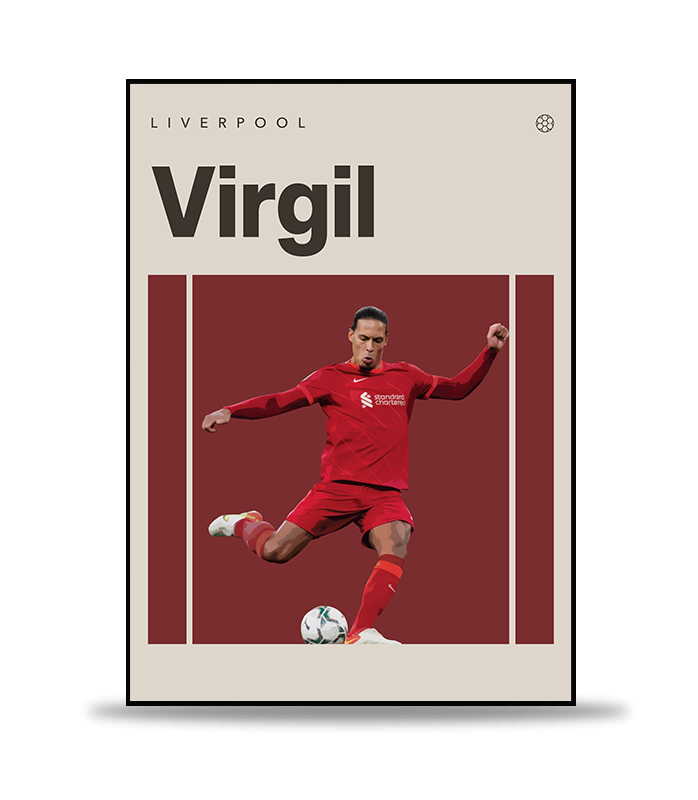 Virgil Van Dijk Fotboll Poster