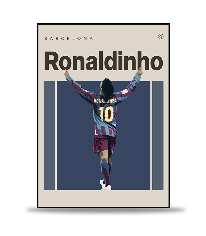 Ronaldinho Fotboll Poster